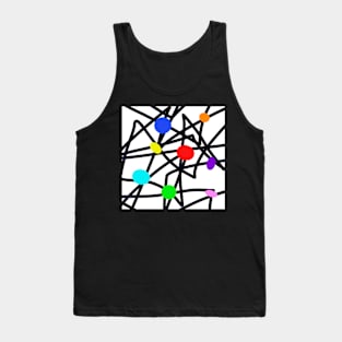 Zig Zag Three abstract art Tank Top